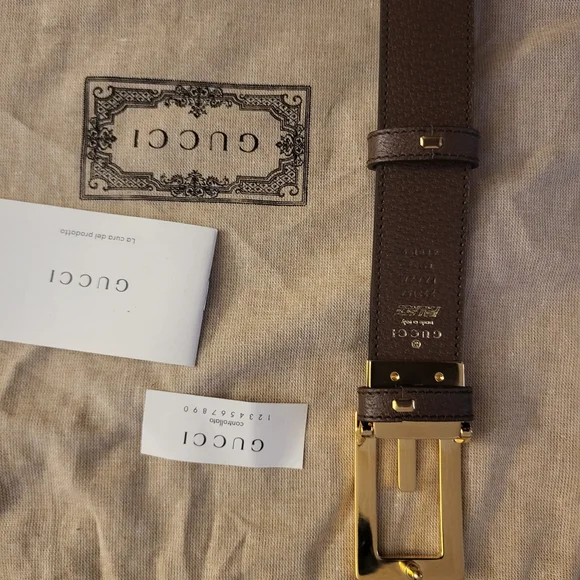 Authentic Palace x Gucci Supreme G Square Buckle Reverrsible Camouflage Belt